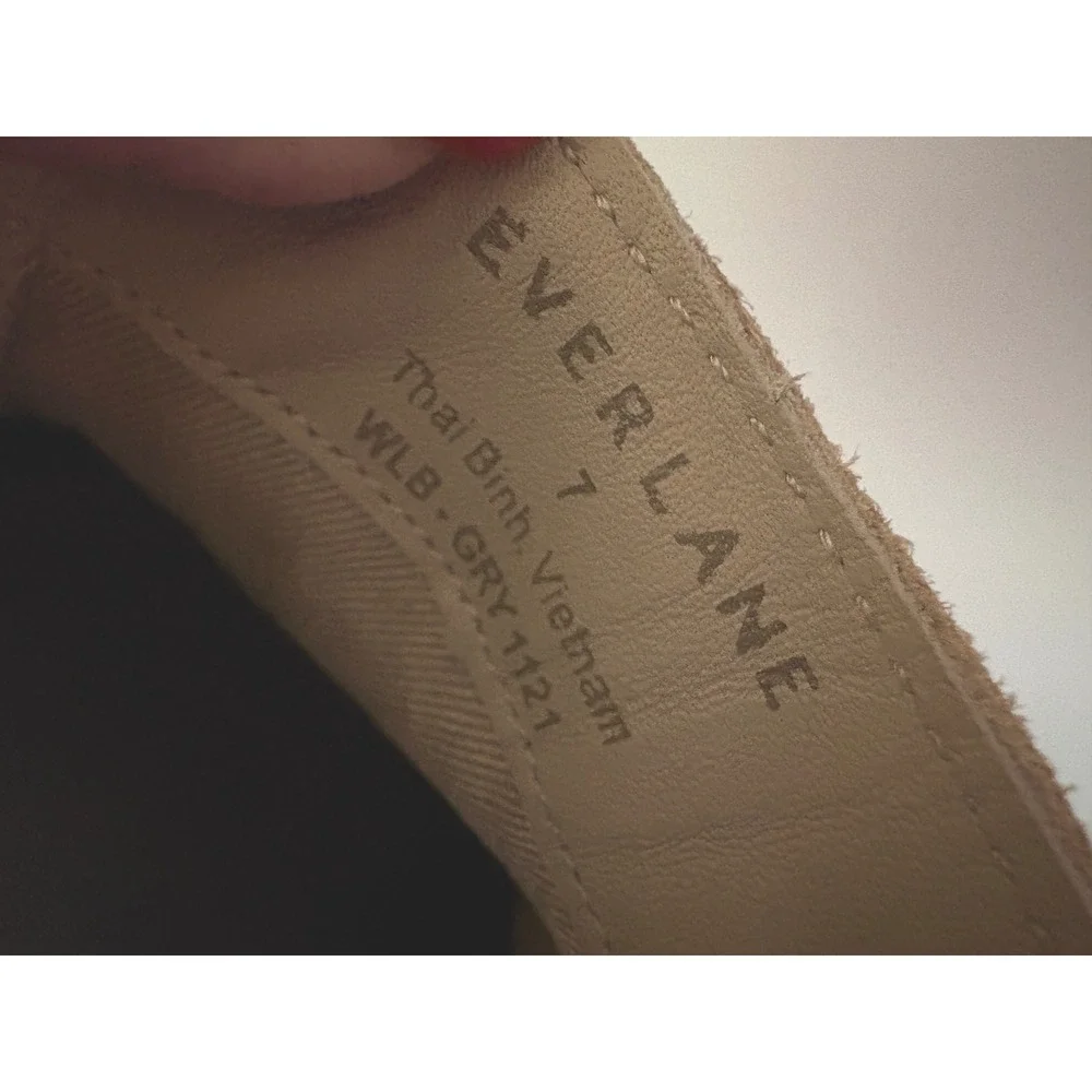Everlane Tan‎ Suede Leather Platform Trainer Sneaker Loafer 7 Preppy Outdoor